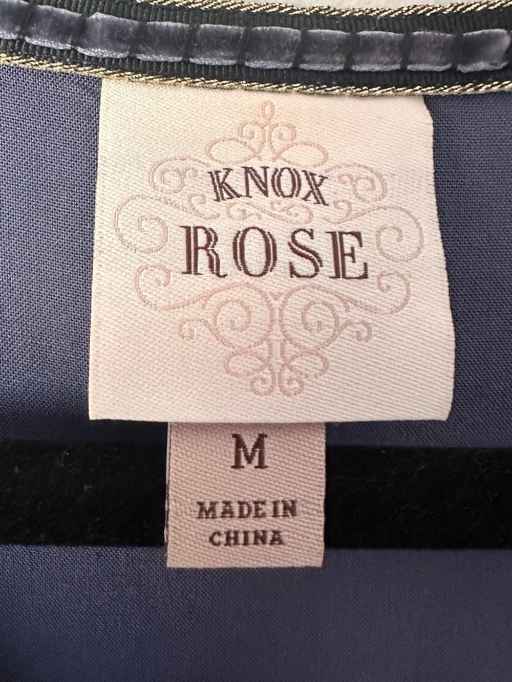 Knox Rose Blue Embroidered Boho Dress Size Medium - Picture 2 of 7